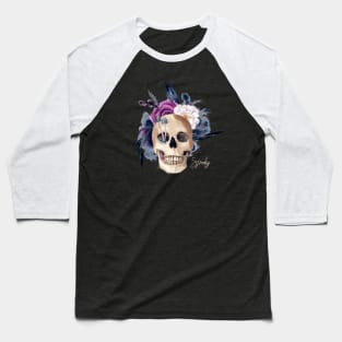 Beige Creative Skull Halloween Baseball T-Shirt
